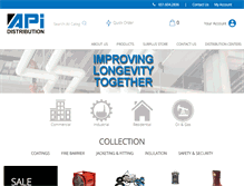Tablet Screenshot of apidistribution.com